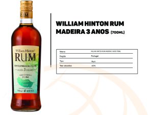 WILLIAM HINTON RUM MADEIRA 3 ANOS 700ML
